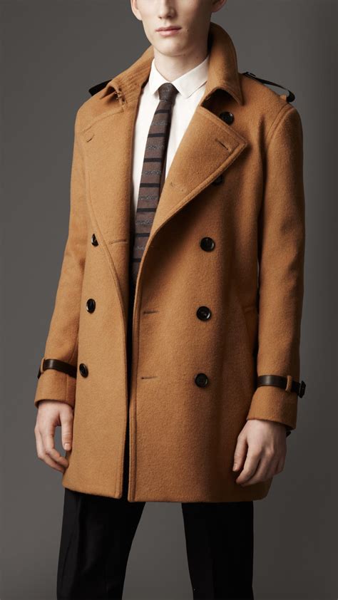 mens burberry wool trench coat